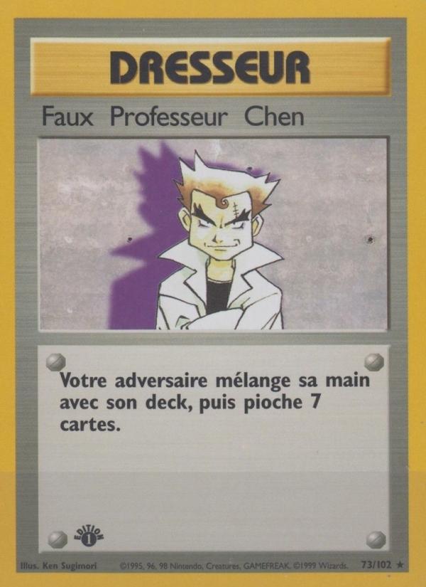 Faux Professeur Chen card