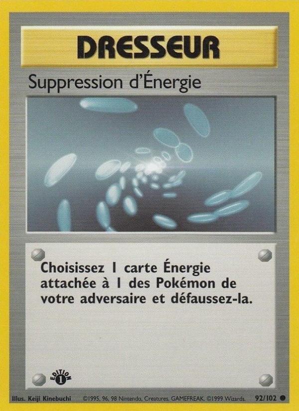 Suppression d'Énergie card