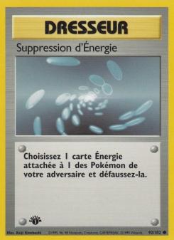 Suppression d'Énergie card