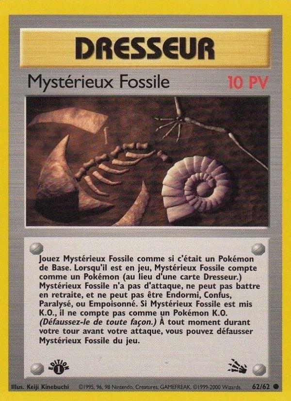 Mystérieux Fossile card