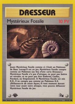 Mystérieux Fossile card