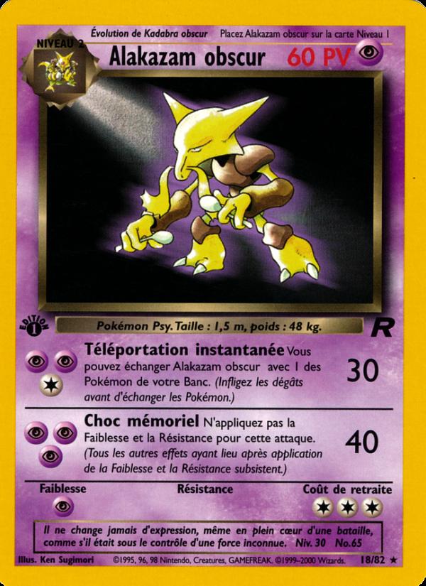 Alakazam obscur card