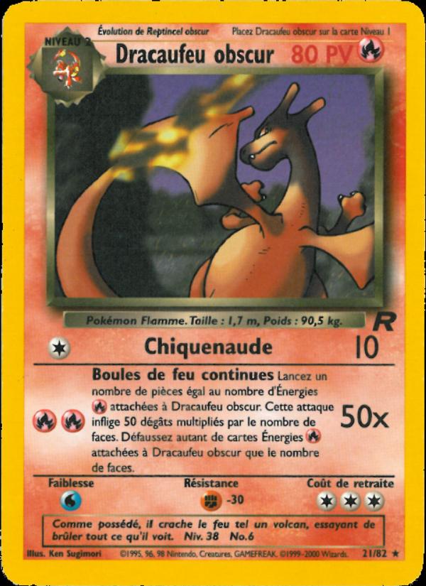 Dracaufeu obscur card