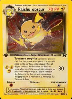 Raichu obscur card
