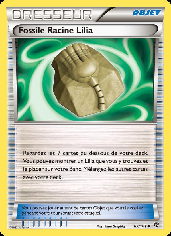 Fossile Racine Lilia card