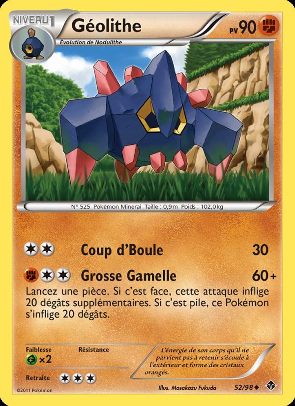 Géolithe card