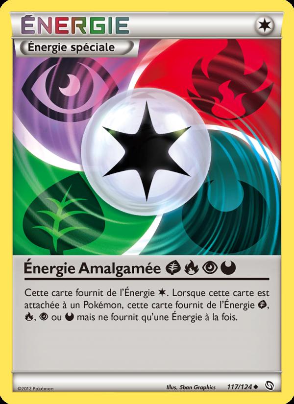 Énergie Amalgamée GrassFirePsychicDarkness card