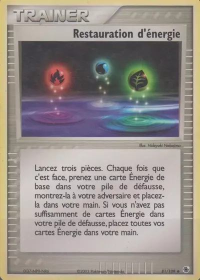 Restauration d'énergie card