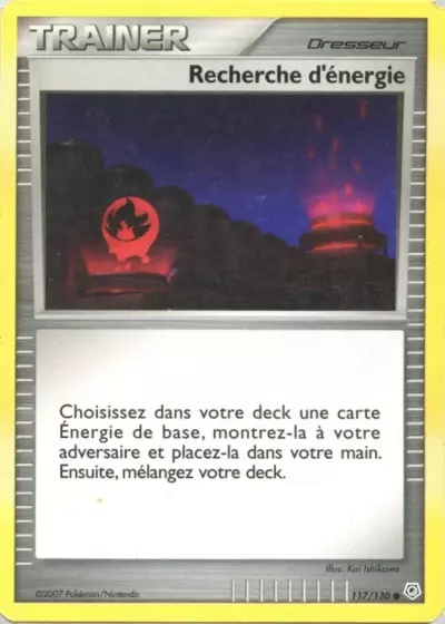 Recherche d'énergie card