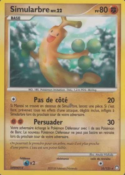 Simularbre card