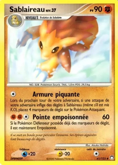 Sablaireau card