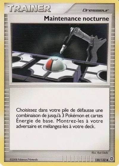 Maintenance nocturne card