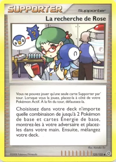 La recherche de Rose card