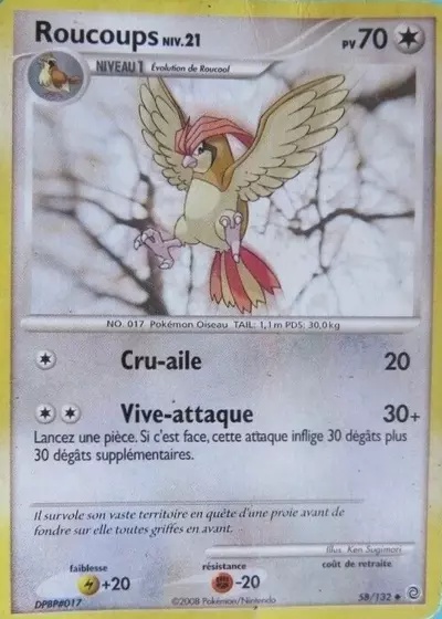 Roucoups card