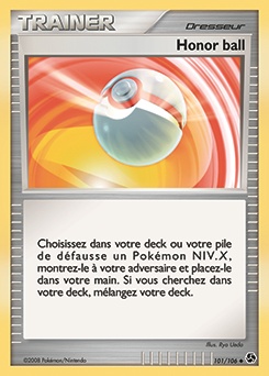 Honor ball card