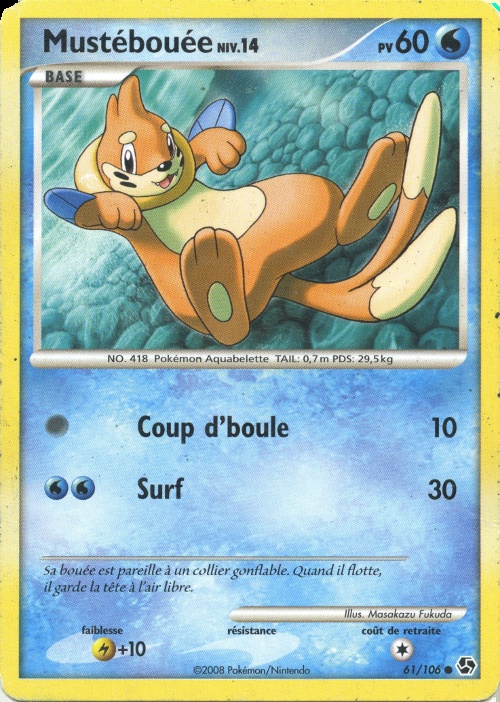 Mustébouée card