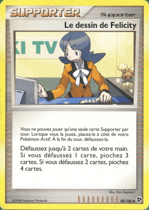 Le dessin de Felicity card