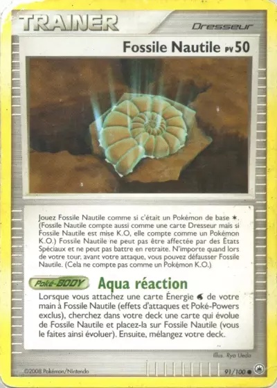 Fossile Nautile card