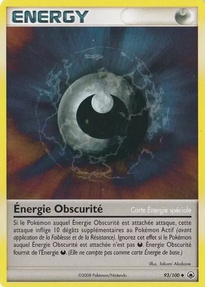 Énergie Obscurité card