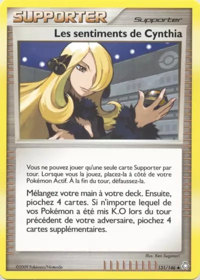 Les sentiments de Cynthia card