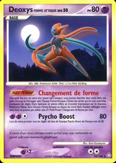Deoxys Forme Attaque card
