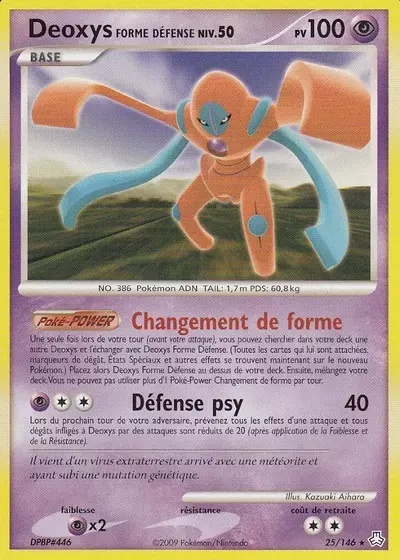 Deoxys Forme Défense card
