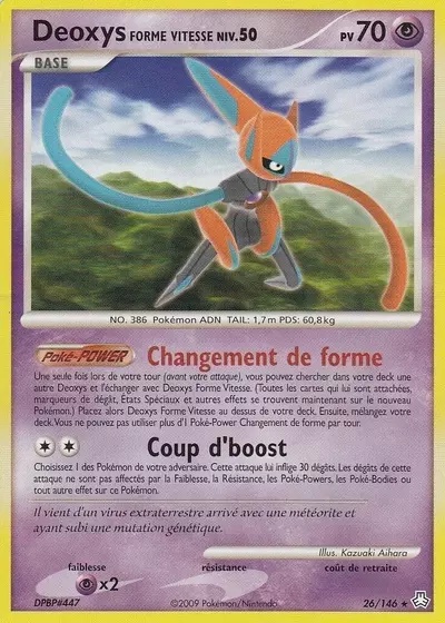 Deoxys Forme Vitesse card