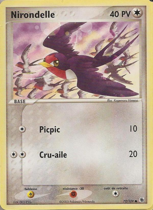 Nirondelle card