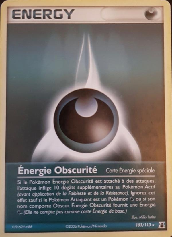Énergie Obscurité card