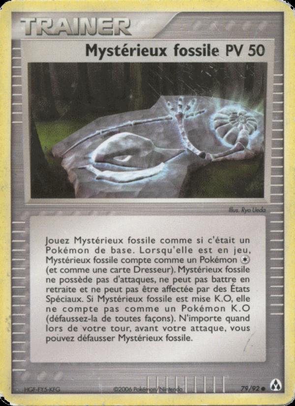 Mystérieux fossile card