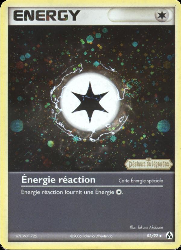 Énergie réaction card