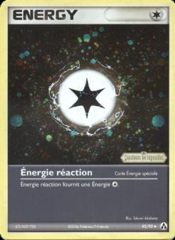 Énergie réaction card