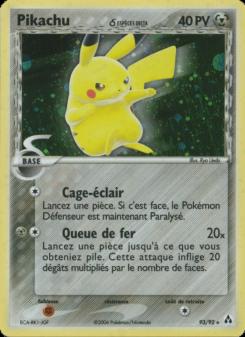 Pikachu δ card