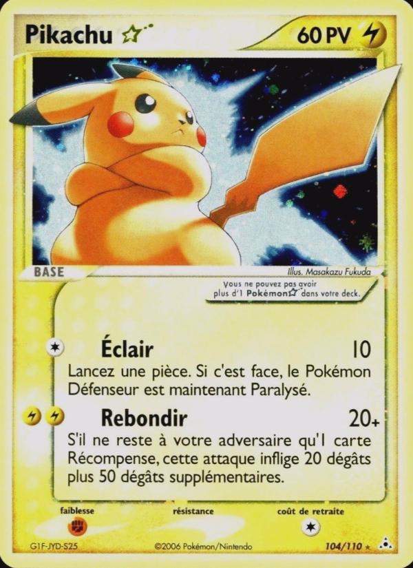 Pikachu ☆ card
