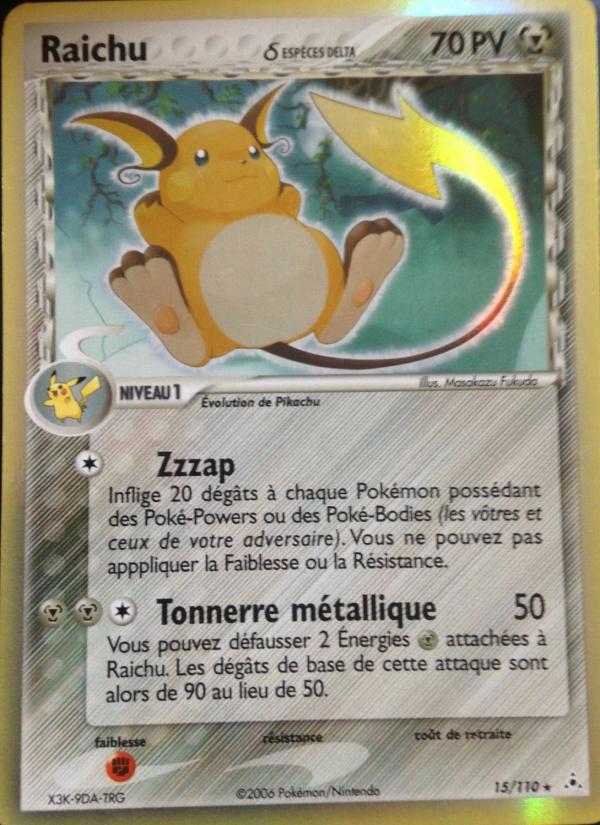 Raichu δ card