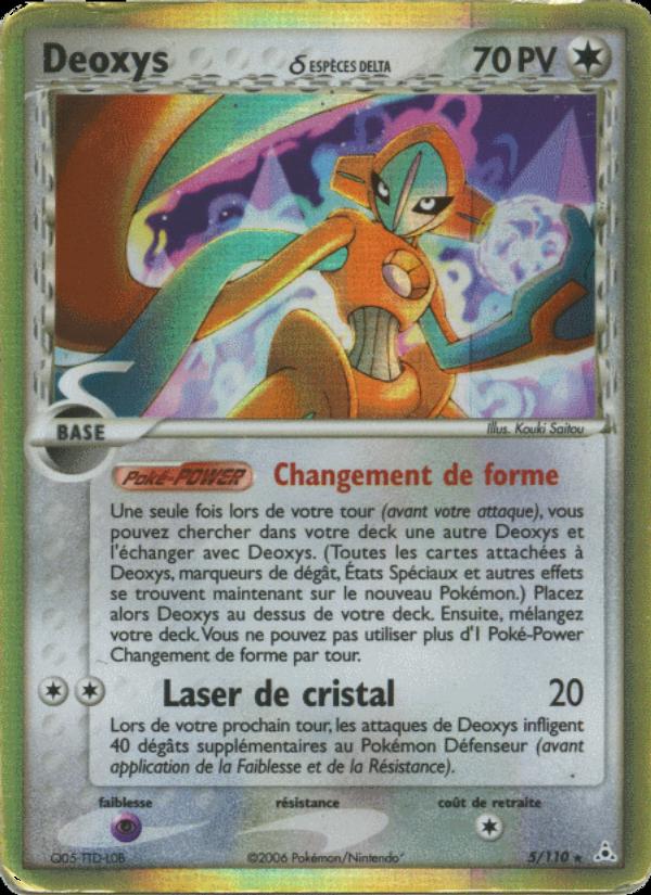 Deoxys δ card