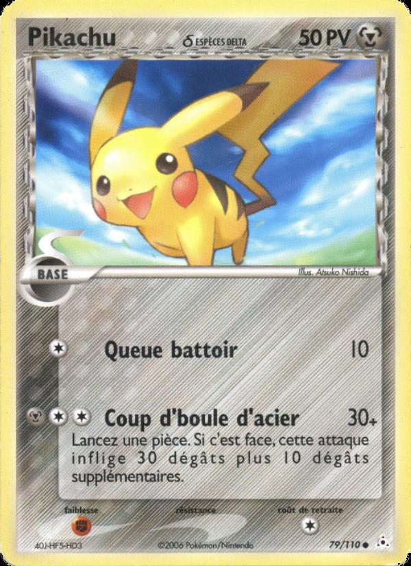 Pikachu δ card