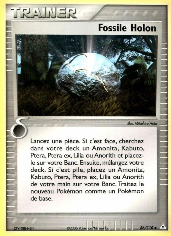 Fossile Holon card