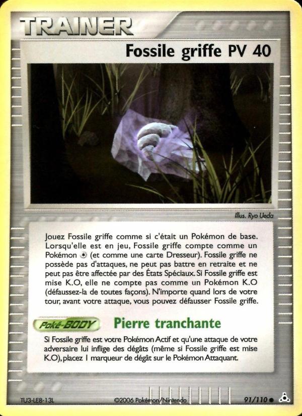 Fossile griffe card