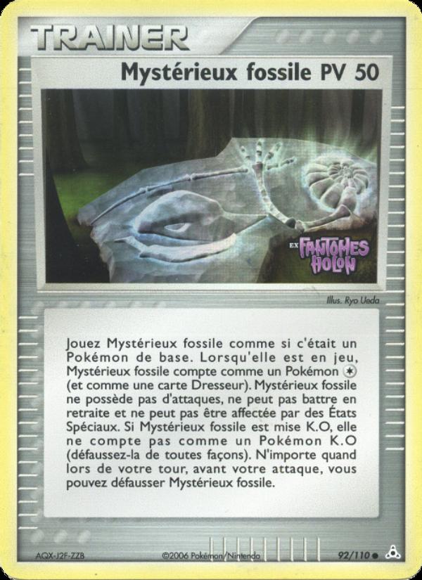 Mystérieux fossile card