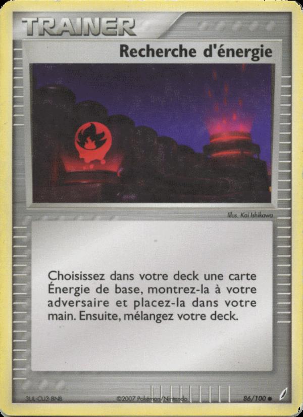 Recherche d'énergie card