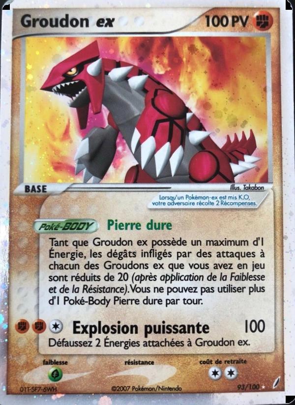 Groudon ex card