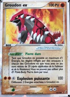 Groudon ex card