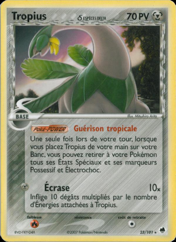 Tropius δ card
