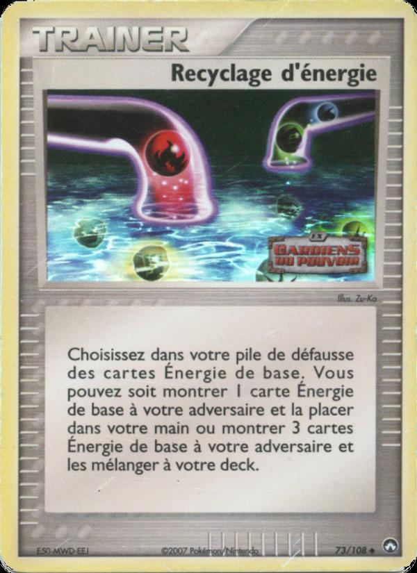 Recyclage d'énergie card