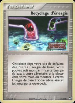 Recyclage d'énergie card