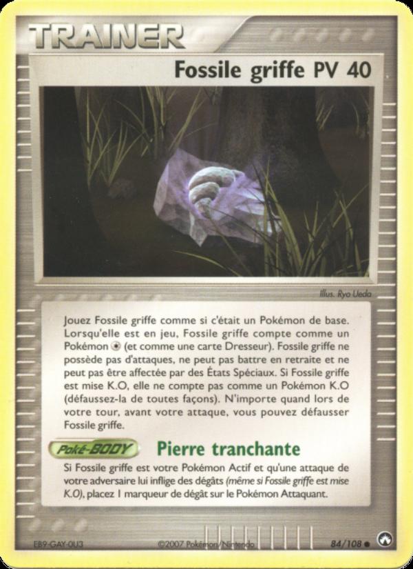 Fossile griffe card