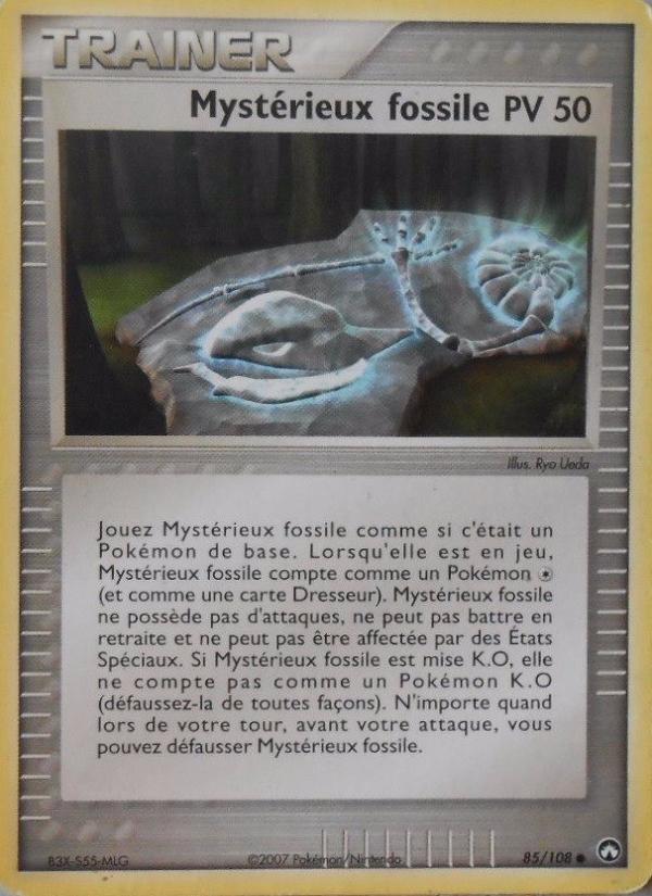 Mystérieux fossile card