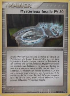 Mystérieux fossile card