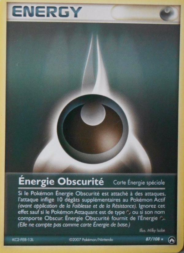 Énergie Obscurité card